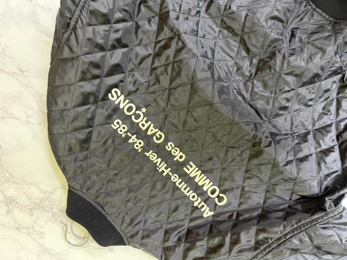 CDG 퀼티드 '84-85 스태프 블루종 블랙 상품이미지3