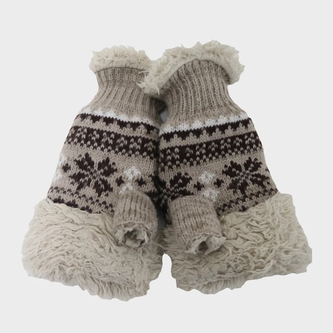 노르딕 패턴 뽀글이 장갑 63350 상품이미지2