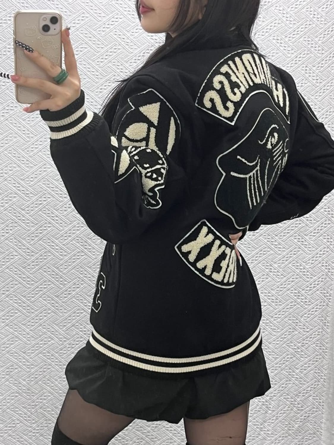 더 매드니스 올드스쿨 스트릿 펑크 키치 울 바시티자켓 XL C10697 상품이미지1