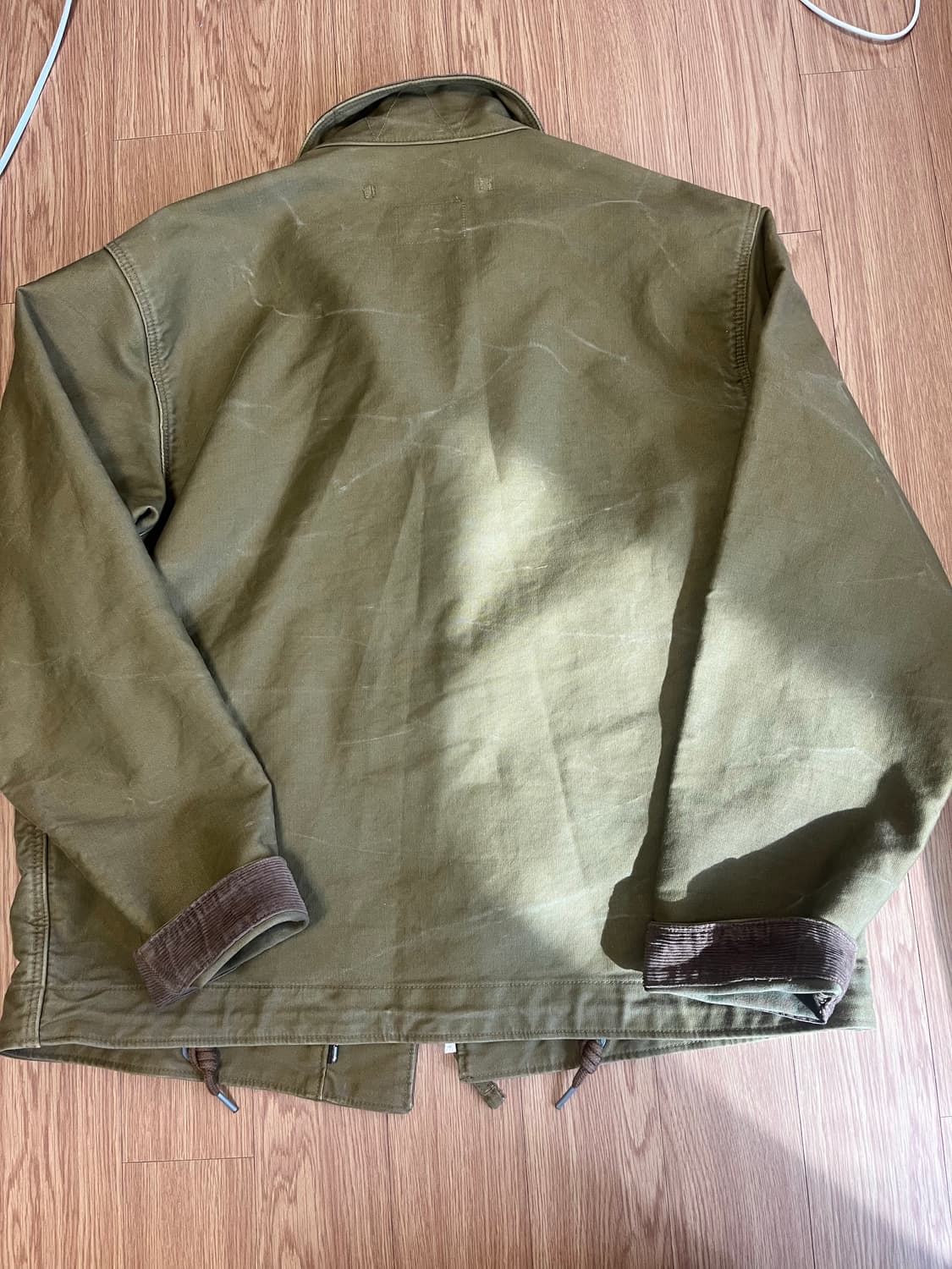 RRL 덱자켓 카키 드랩 L사이즈 상품이미지4