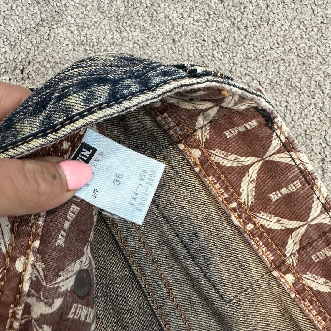 에드윈 XV 웨스턴 플레어 부츠컷 데님(36) 상품이미지6