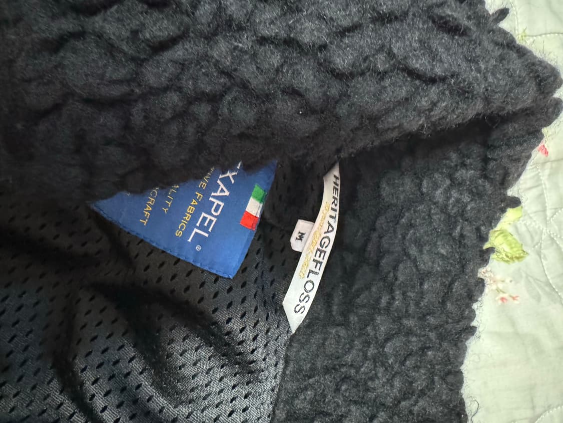 헤리티지플로스 울파일 플리스 블랙 M 상품이미지3