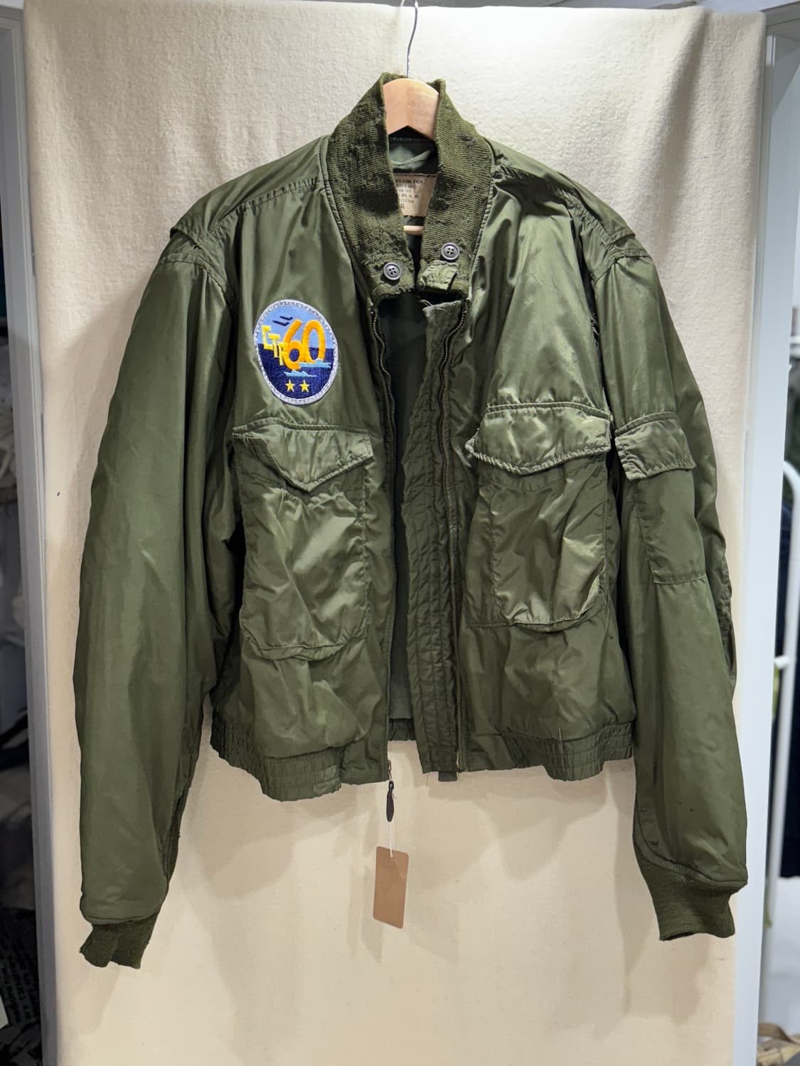 70s USN 미해군 G-8 웹 플라이트 자켓 (46L) 상품이미지1