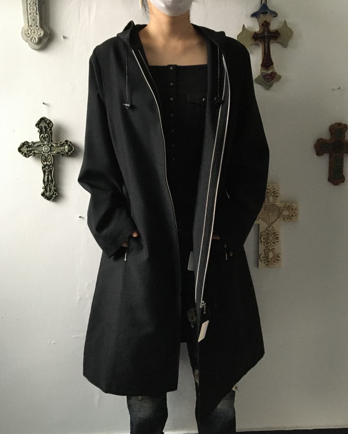 Hood long coat 상품이미지9
