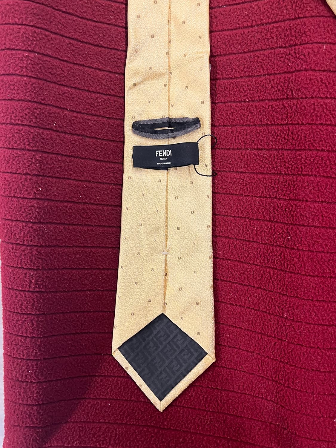 펜디 패턴 넥타이 옐로우 #csz2551 상품이미지3