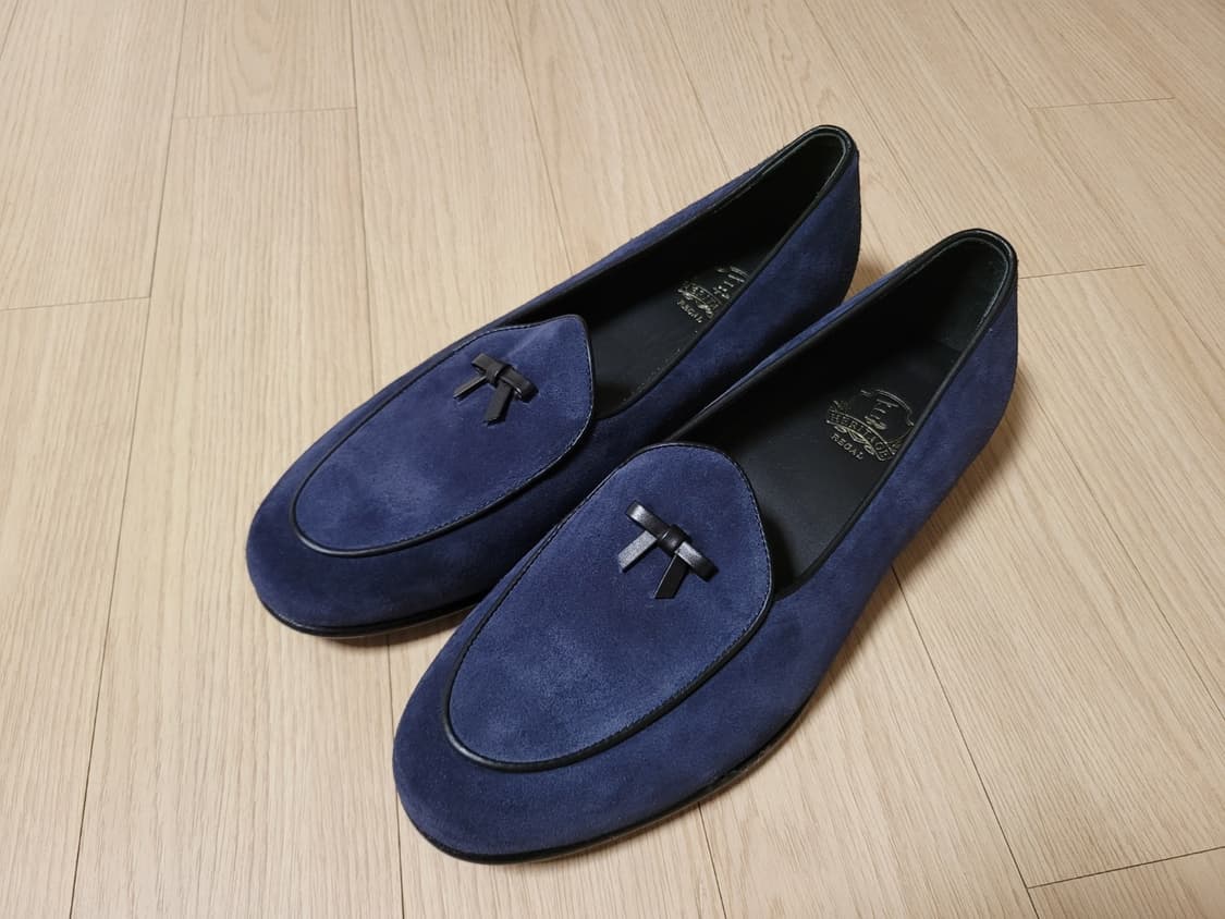 금강제화 헤리티지 리갈 벨지안 로퍼 네이비 260 상품이미지1