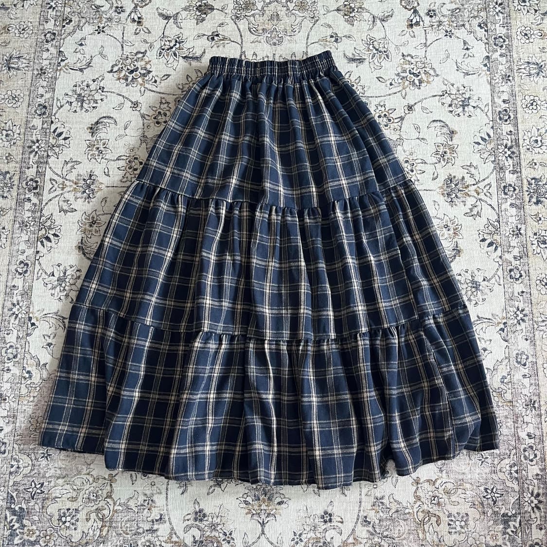 빈티지 모리걸 체크 캉캉스커트 상품이미지1