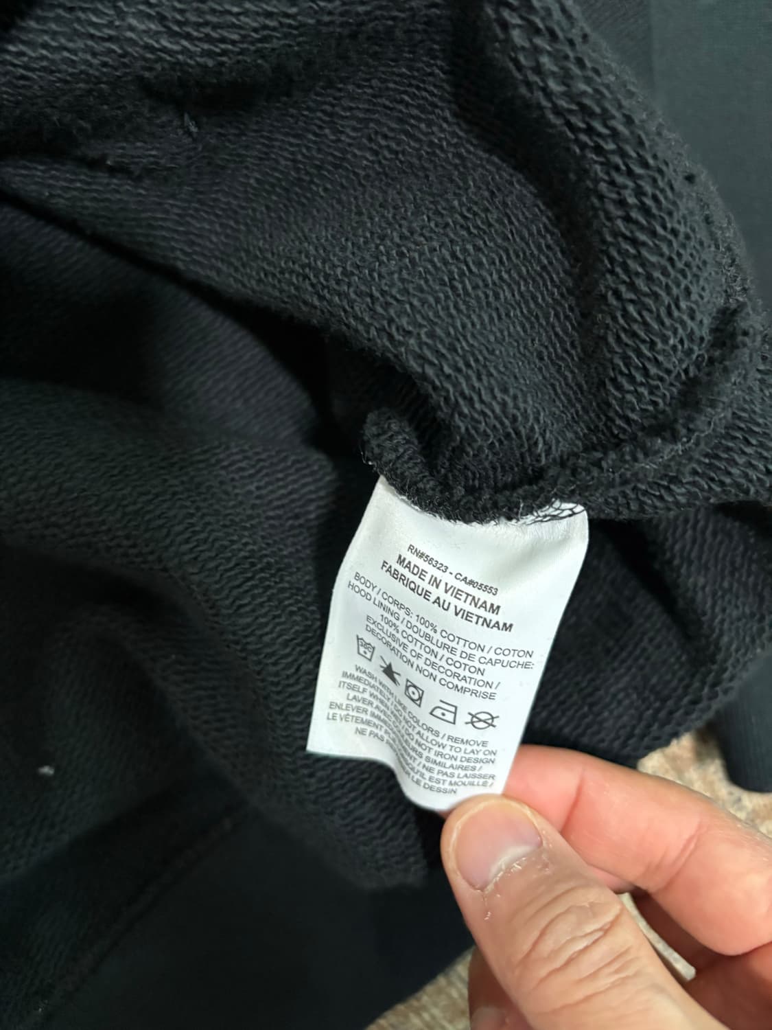 조던 x 트래비스 스캇 x 프라그먼트 후드 블랙 상품이미지5