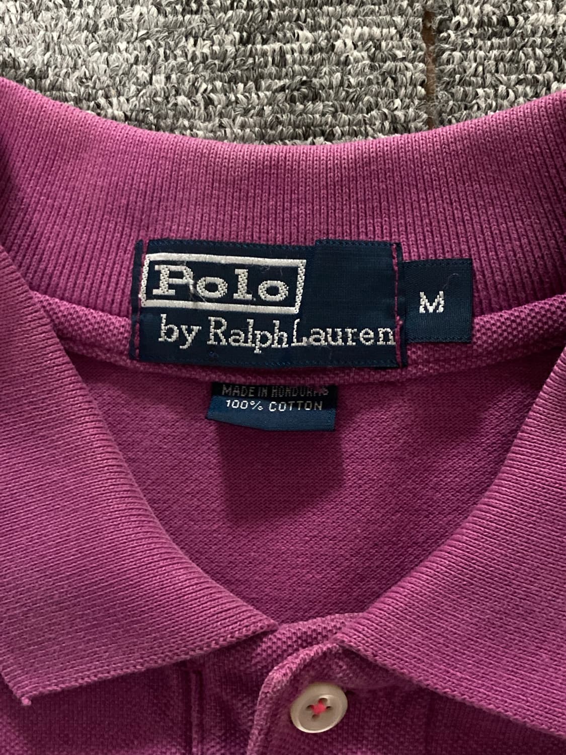 폴로 랄프로렌 pk 긴팔 카라티 핑크 M 상품이미지3