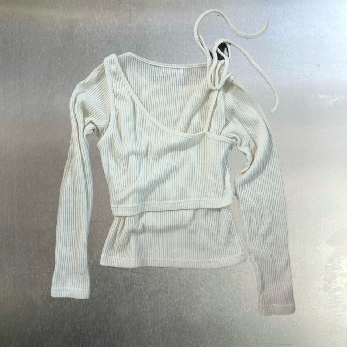 ivory layered top 상품이미지2
