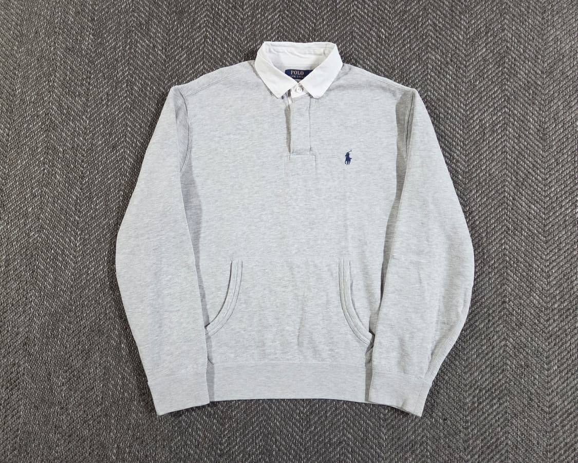 신형 QR 폴로 랄프로렌 포니 스웻셔츠 그레이 럭비 맨투맨
 상품이미지1