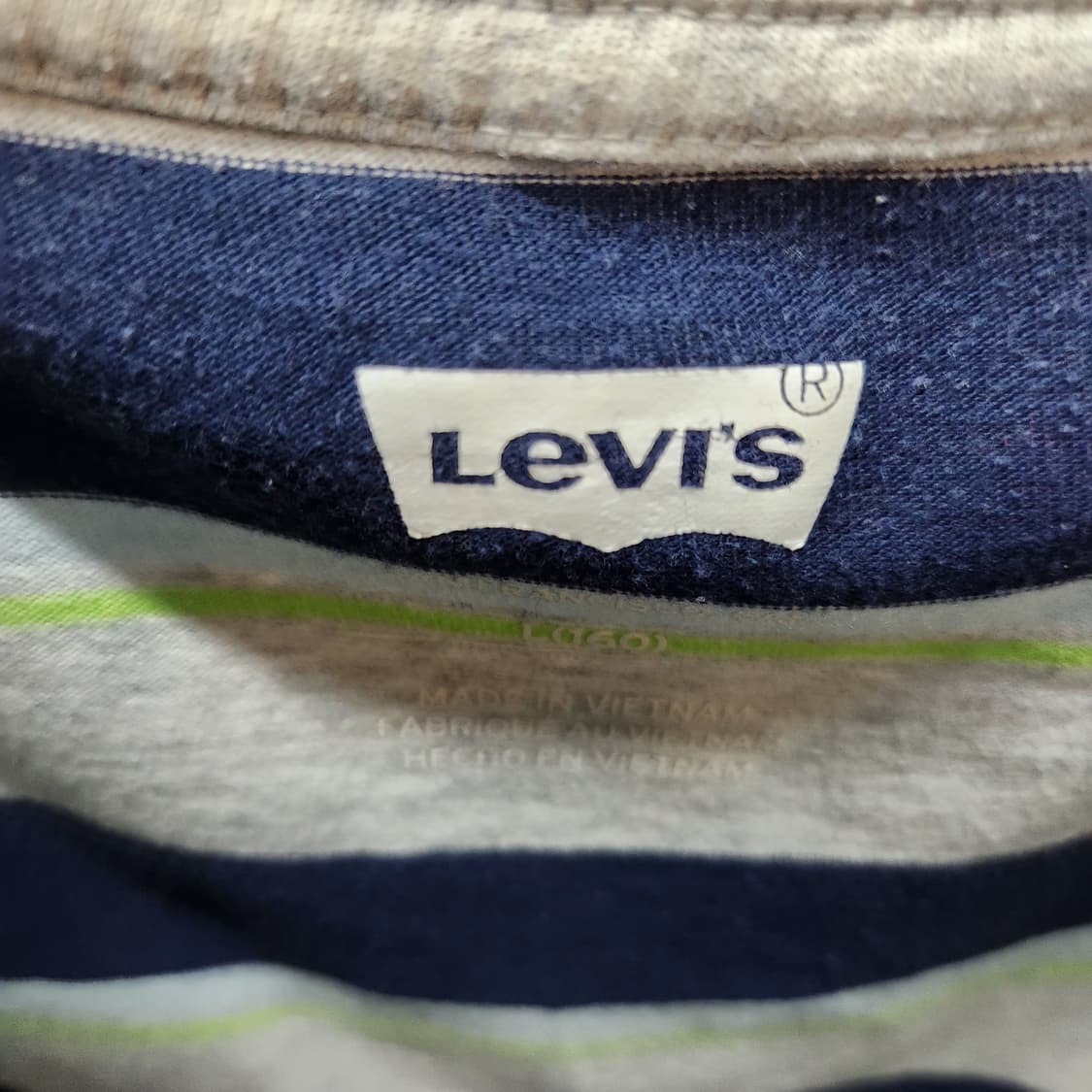 리바이스 스트라이프 로고 반팔티 S 상품이미지5