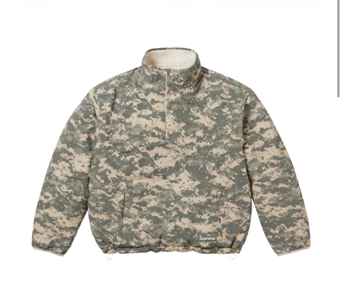 L) 슈프림 폴라텍 셔링 리버시블 풀오버 내츄럴 23fw 상품이미지1