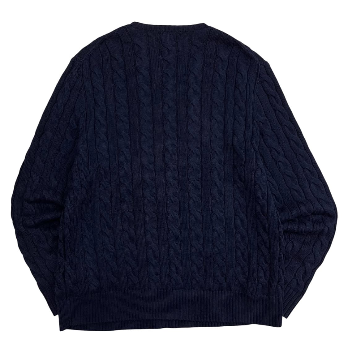 폴로 랄프로렌 레드포니 네이비 꽈배기 니트 XL 상품이미지3