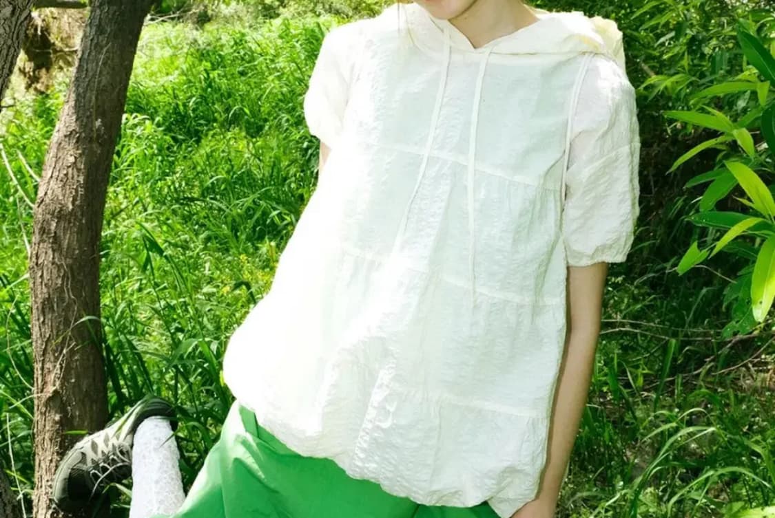 페스토 셔링 하프 슬리브후디  상품이미지2