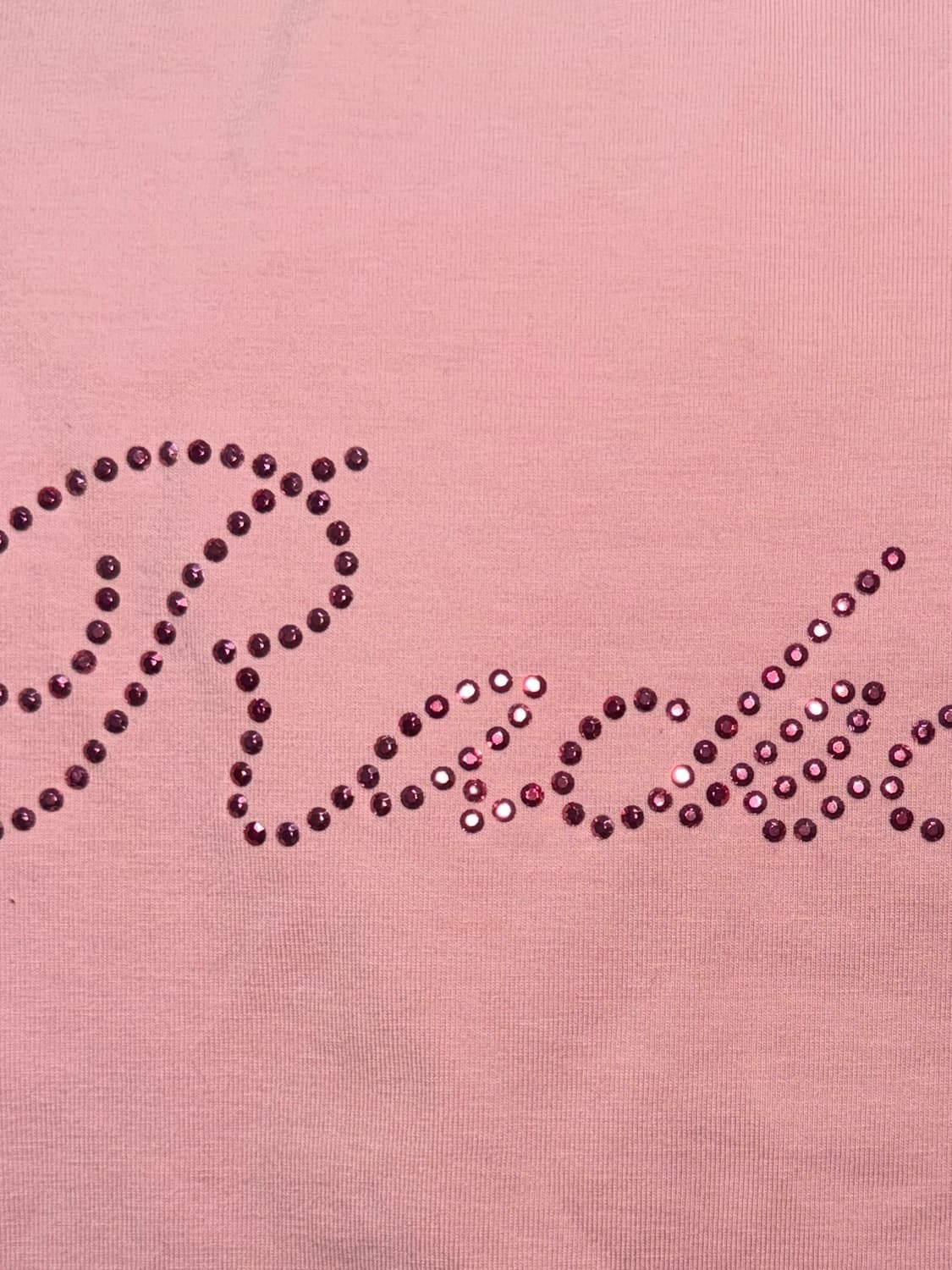 락케이크 스크립트 핫픽스 크롭티 핑크 상품이미지2