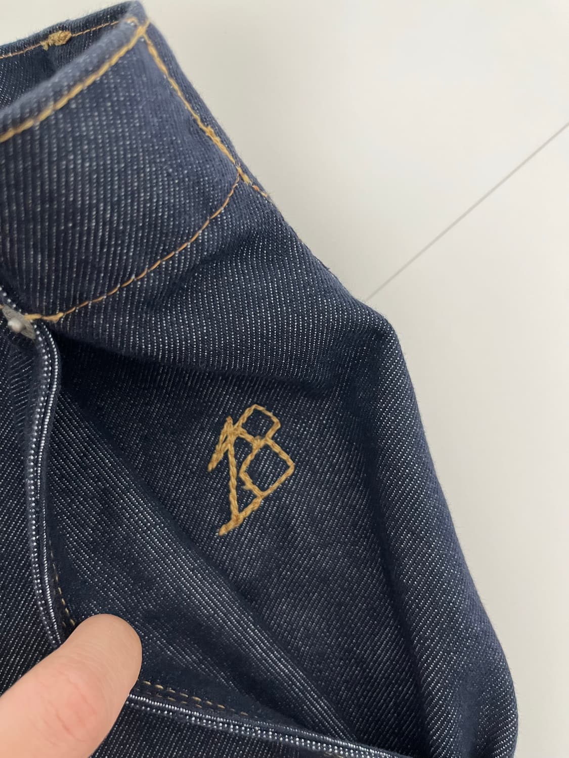 100개 한정 자수 핸드메이드 데님 상품이미지5