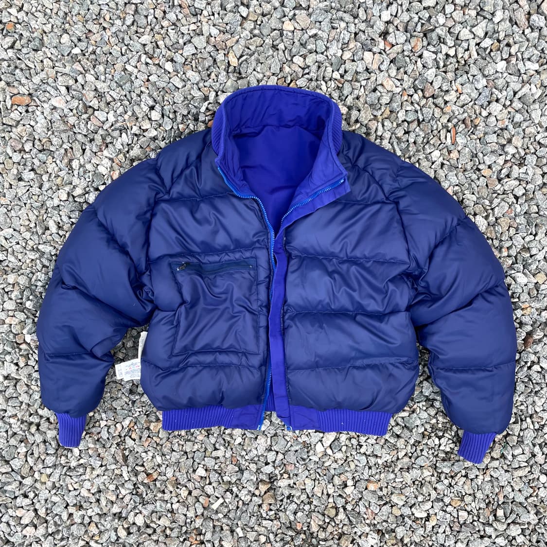 빈티지 베리어 다운 블루종 실측 100 상품이미지2