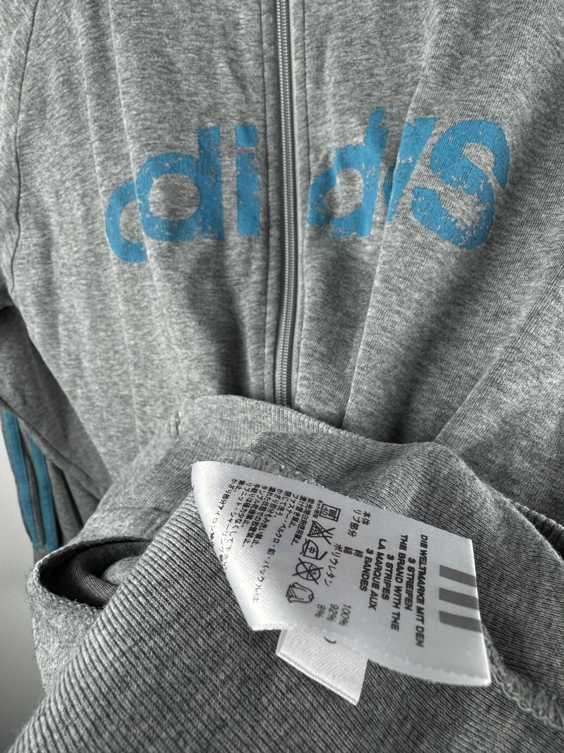 아디다스 그레이 블루 코튼 집업1703 상품이미지5