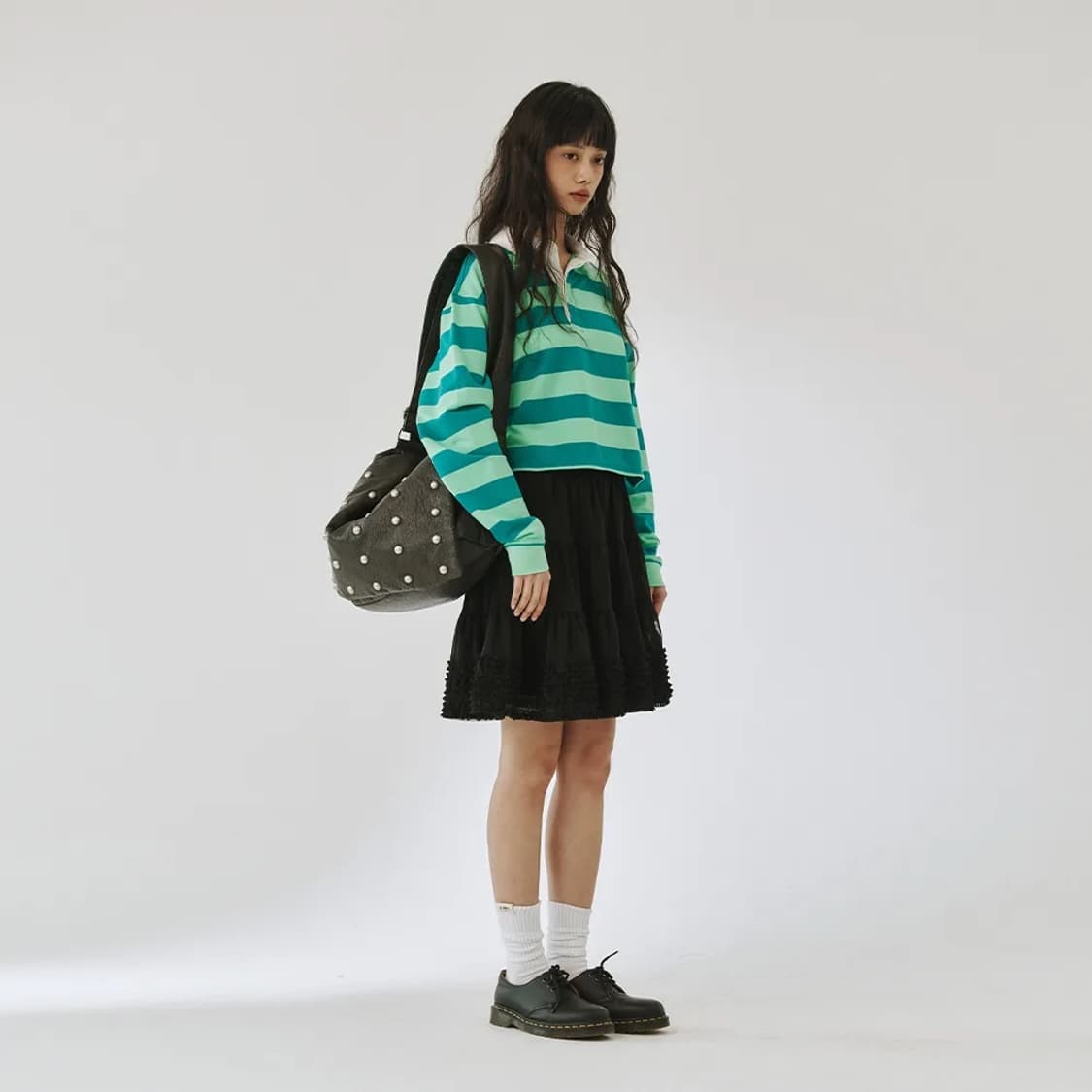 플리즈프로젝트_메쉬스커트(블랙) 상품이미지3