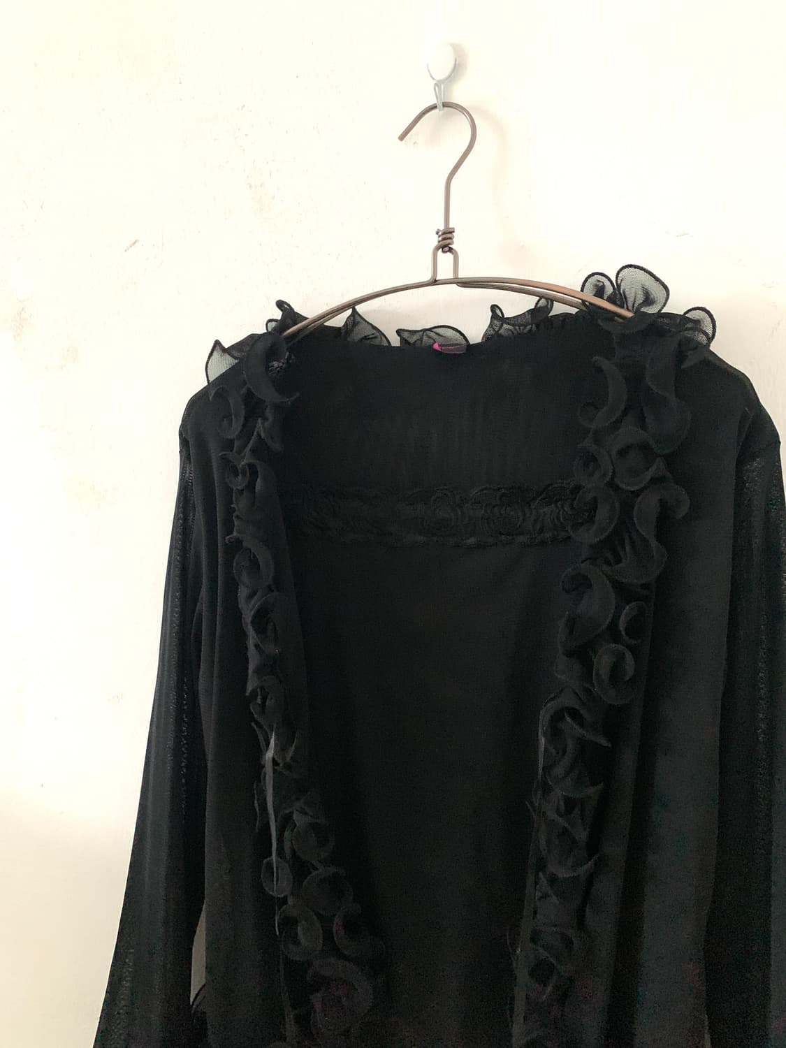 Sleeveless Layered Frill Mesh Cardigan 상품이미지8