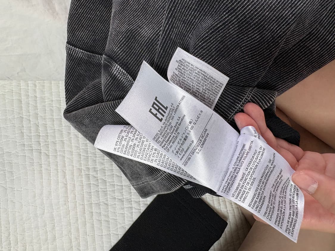 디젤 반팔티 XS 상품이미지4