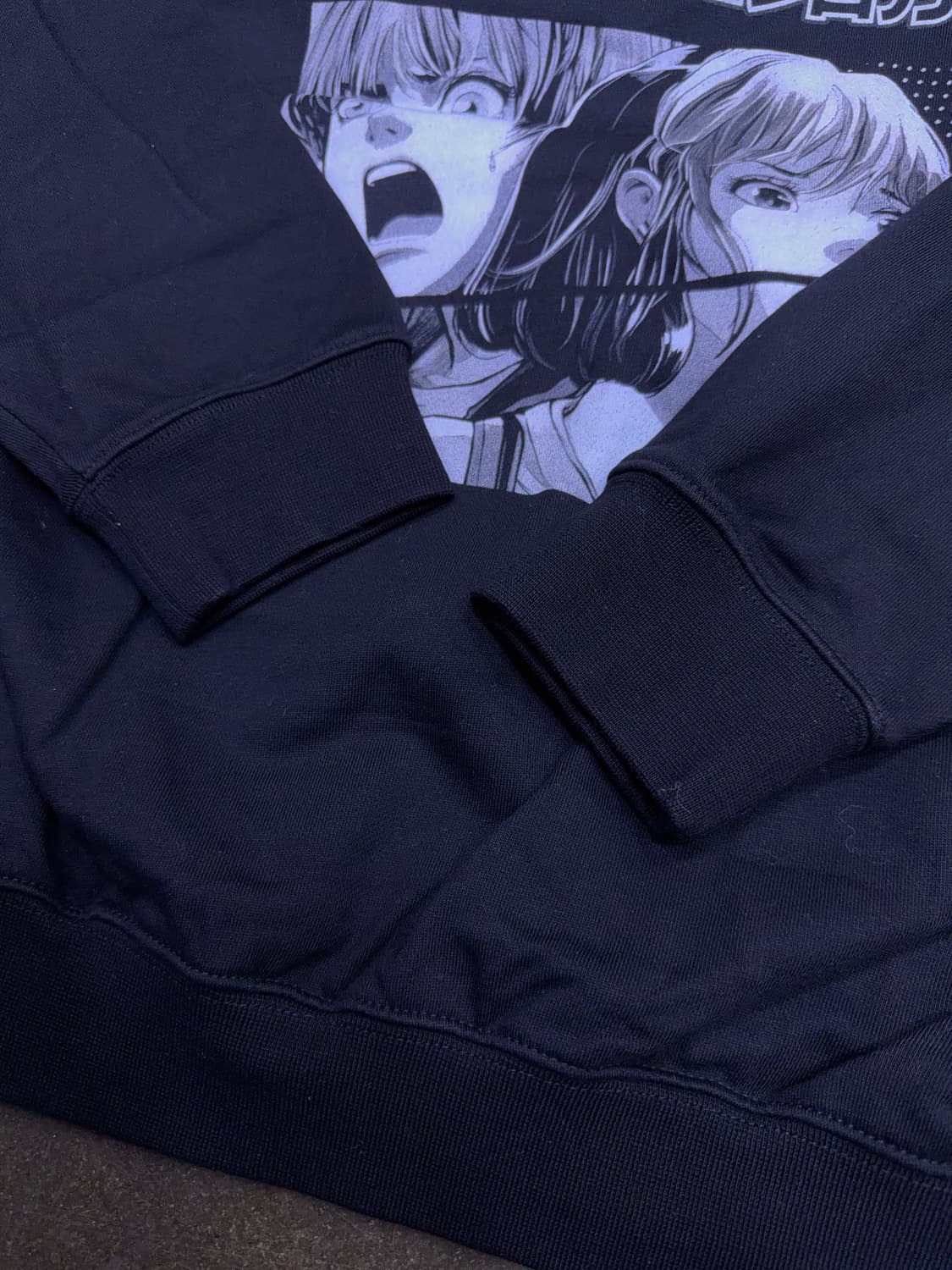 엑스트라오디너리 B.S.C 애니메이션 크루넥 블랙 XL 상품이미지8