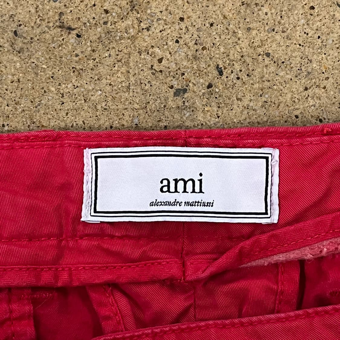 [정품/L] ami 아미 레드 치노 반바지 b13 상품이미지4