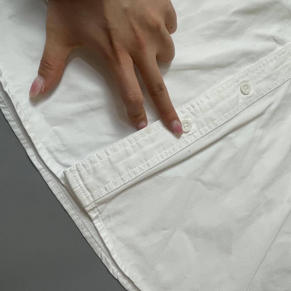 할리데이비슨 화이트 슬림핏 백자수로고 워크셔츠 M 상품이미지5