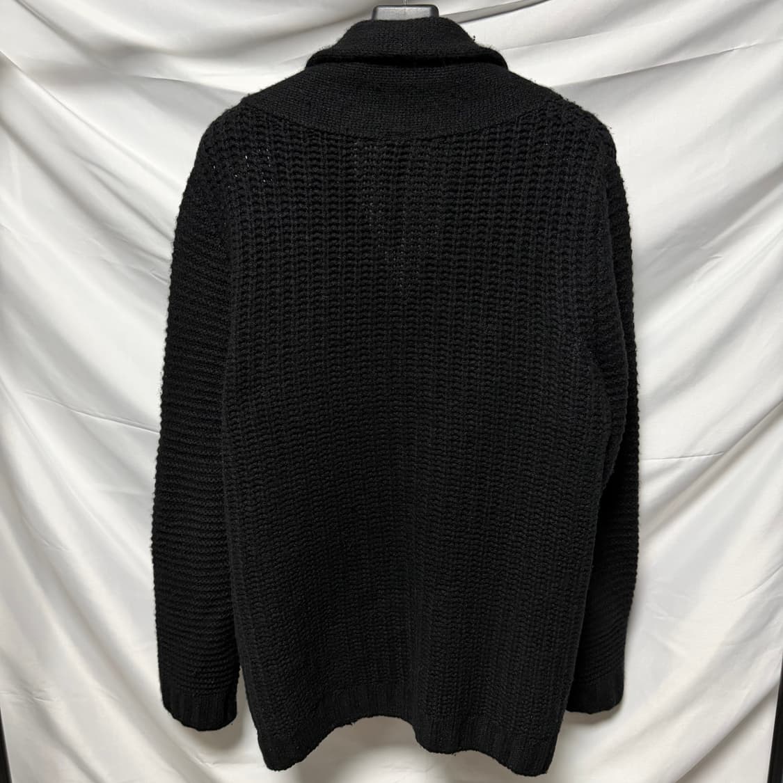 [S+급/M] 크롬하츠 캐시미어 숄카라 가디건 백화점탭 상품이미지4