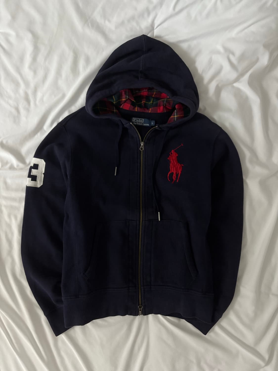폴로 빅포니 후드집업 네이비 상품이미지1