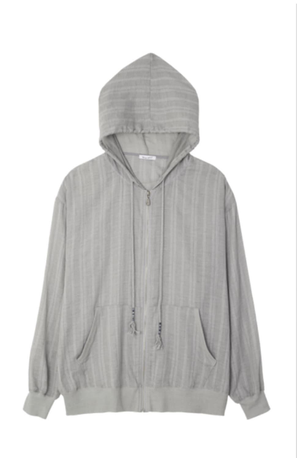 탠스댄스 파히섬 시스루 후드집업 그레이 상품이미지2