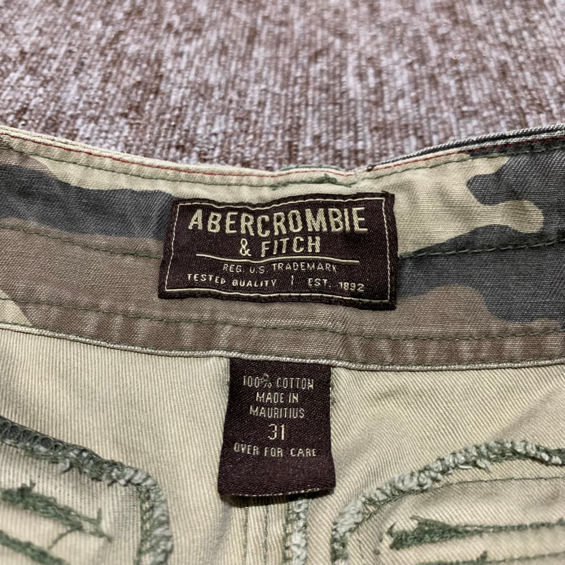 31inch) 아베크롬비 우드랜드 카모 쇼츠 반바지  상품이미지5