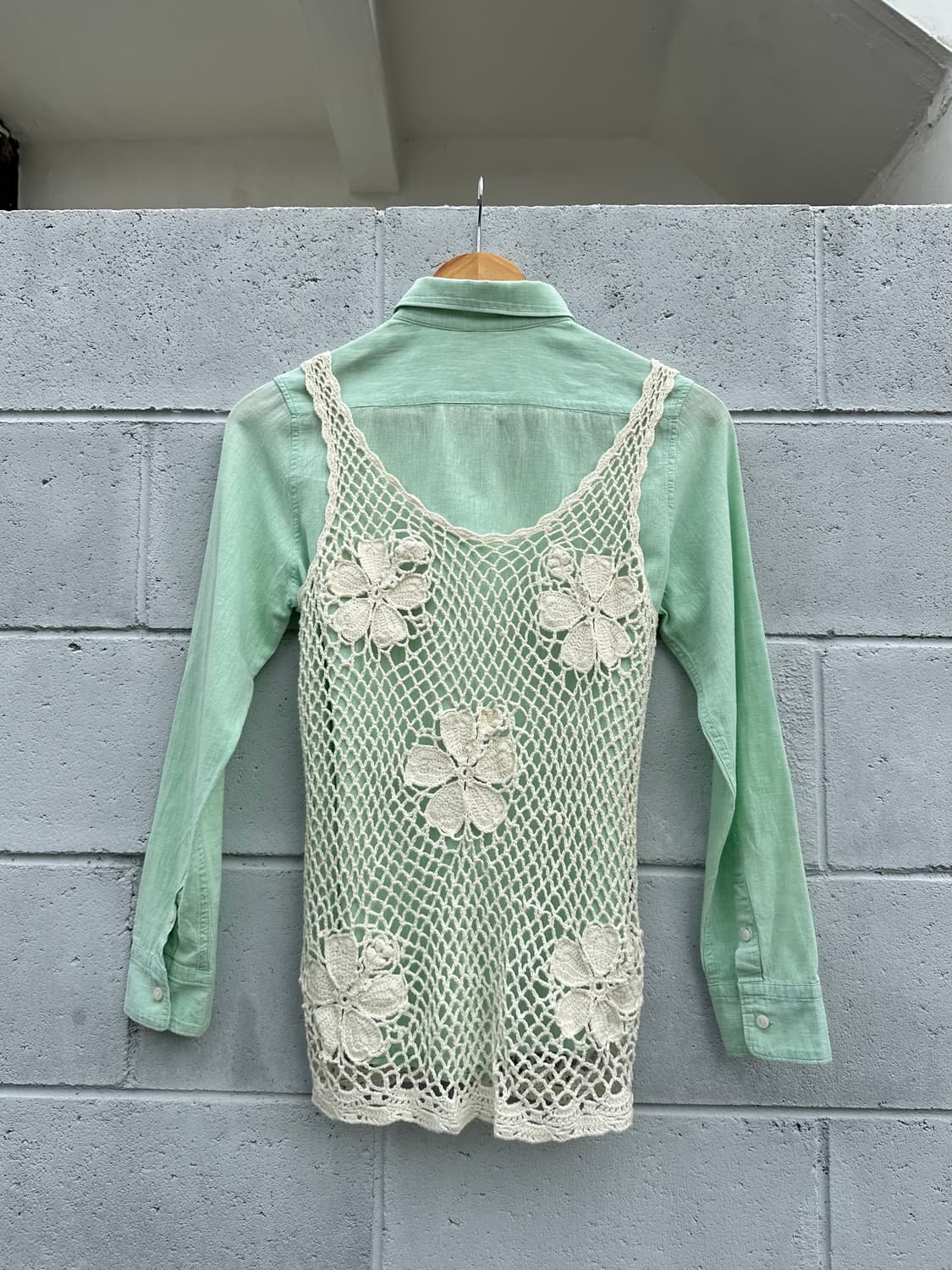 플라워 니트 조끼 상품이미지3