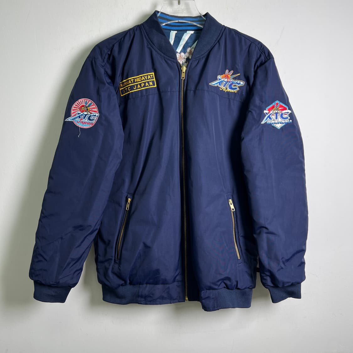XTC Japan 빈티지 리버시블 스카쟌 블루종 자켓 L 상품이미지7