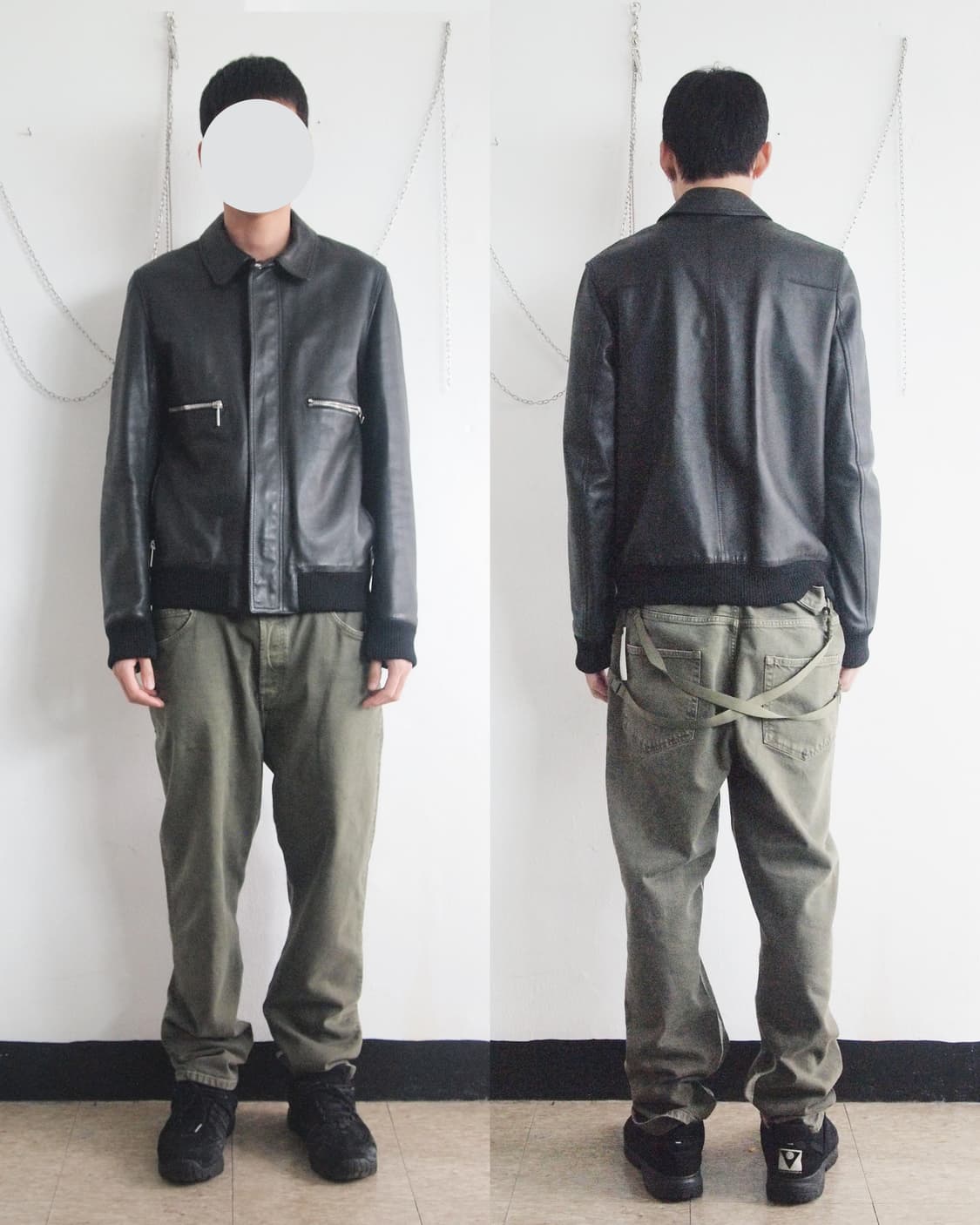 [54] 디올 옴므 aw09 런웨이 램스킨 레더자켓 상품이미지1