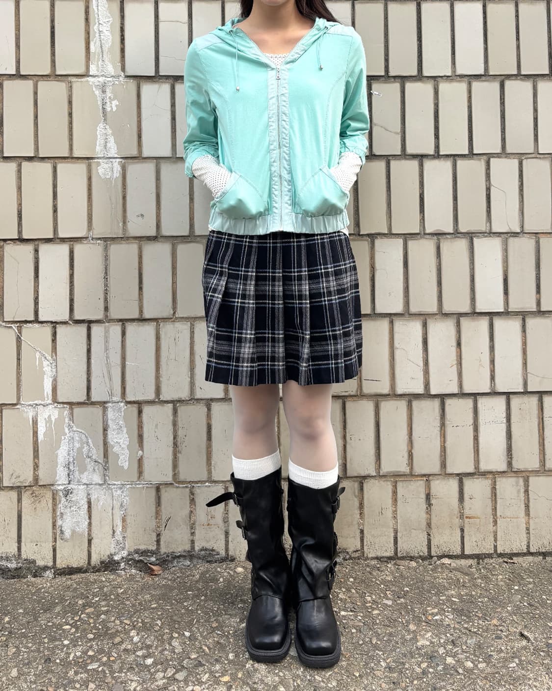 BISTY summer mint crush hoodie zip up 상품이미지9