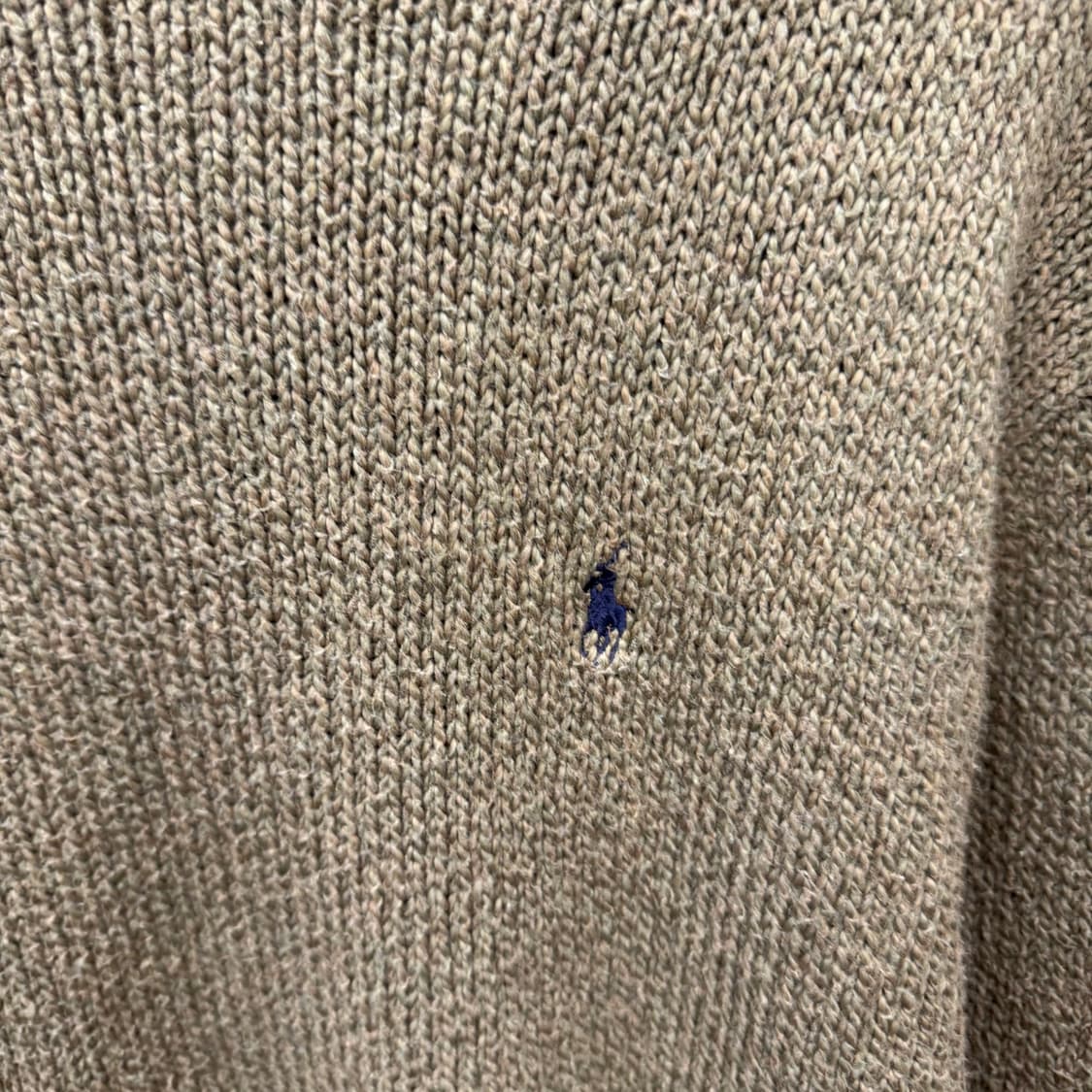 폴로 랄프로렌 니트 스웨터 네이비 포니 로고 포인트 라이트 카키 상품이미지5