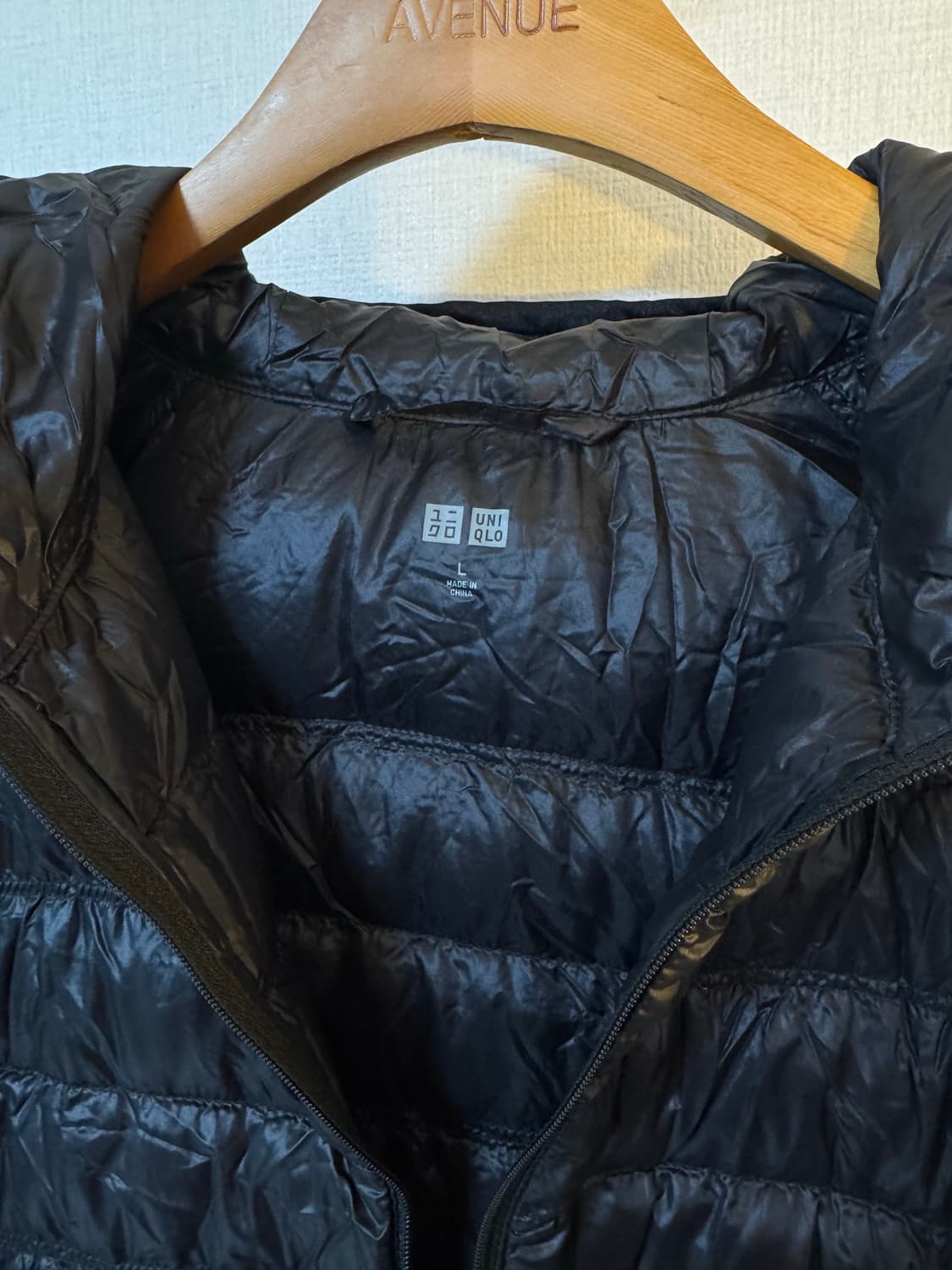 [L]유니클로 패커블 라이트 다운 패딩자켓 블랙 상품이미지6