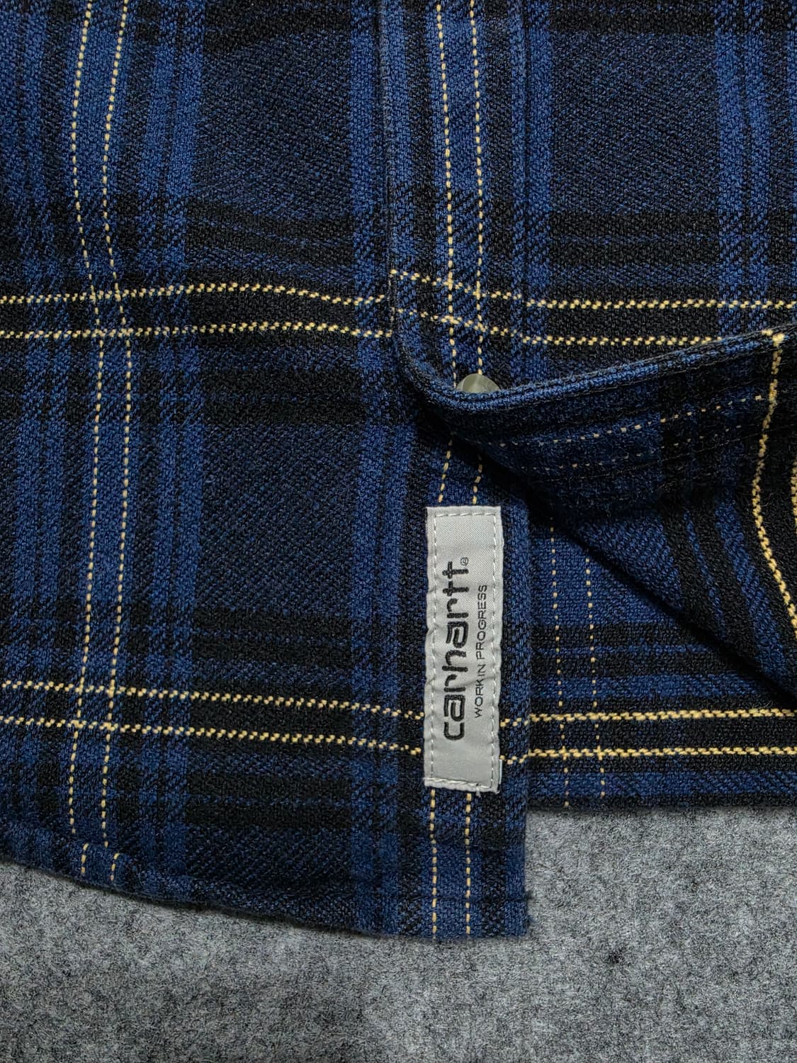 칼하트 wip 투포켓 프랭클린 플란넬 체크 셔츠 M 상품이미지8