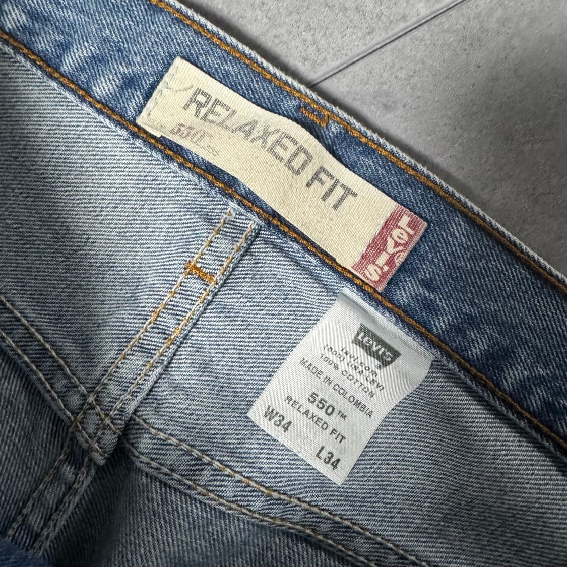 [34x34] 리바이스 550 릴렉스드 핏 데님 상품이미지2