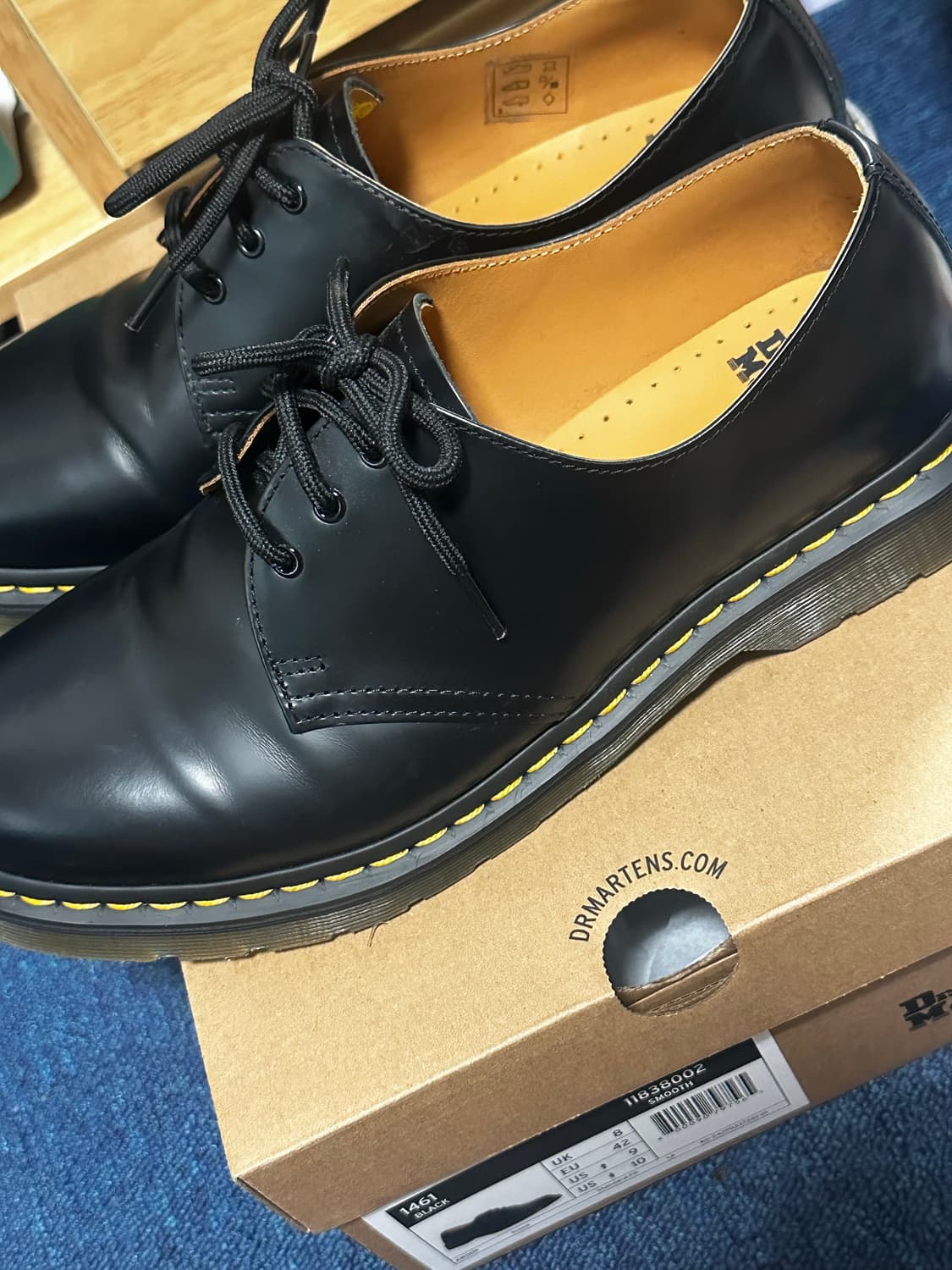 닥터마틴 1461 3홀 블랙스무스 270 상품이미지4