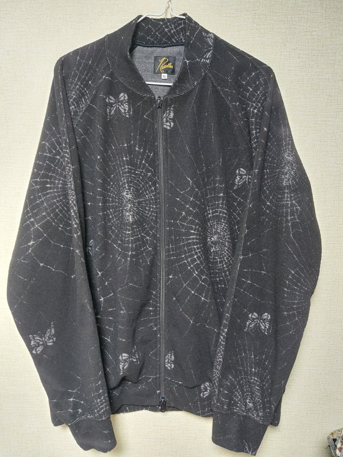 니들스25ss 립 칼라 트랙 자켓 파일 자카드 스파이더 웹 XL 상품이미지1