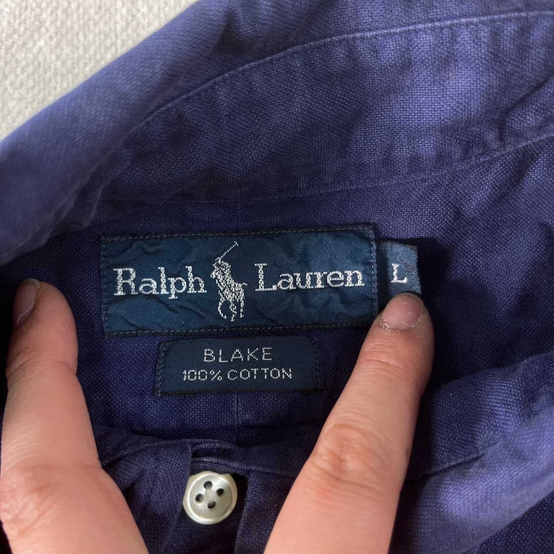 105 폴로랄프로렌 코튼 네이비 셔츠 상품이미지4