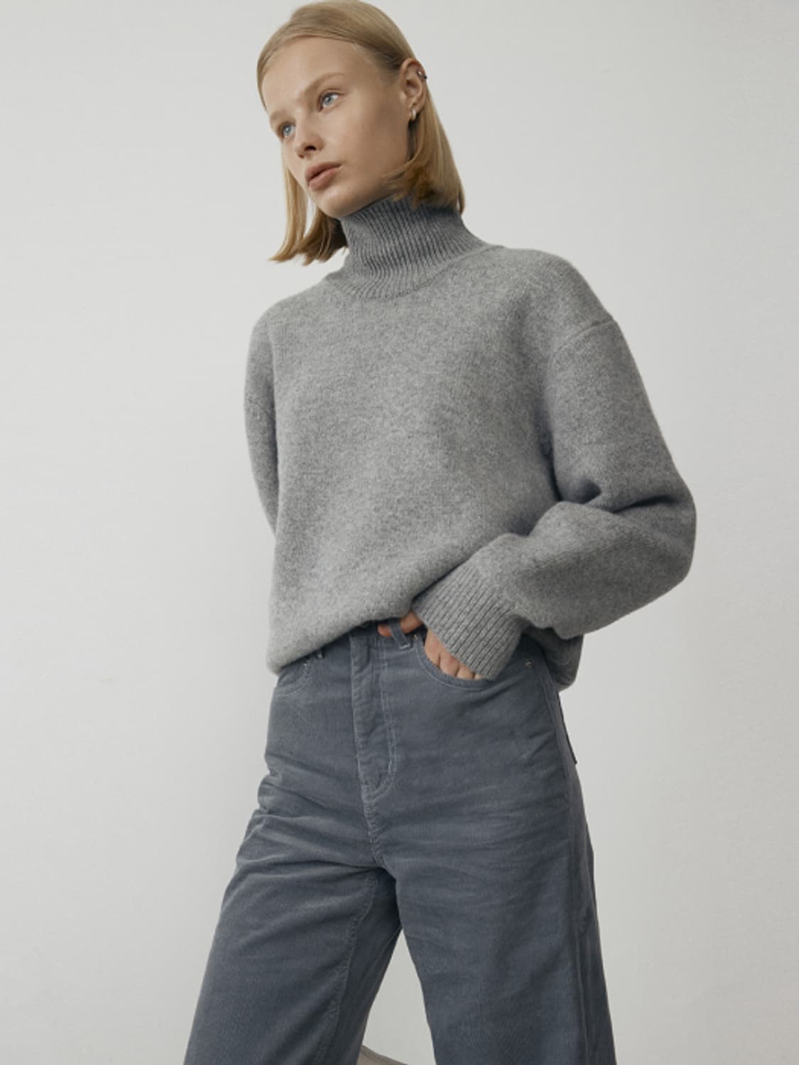 던스트 dunst 울 목폴라 니트 상품이미지1