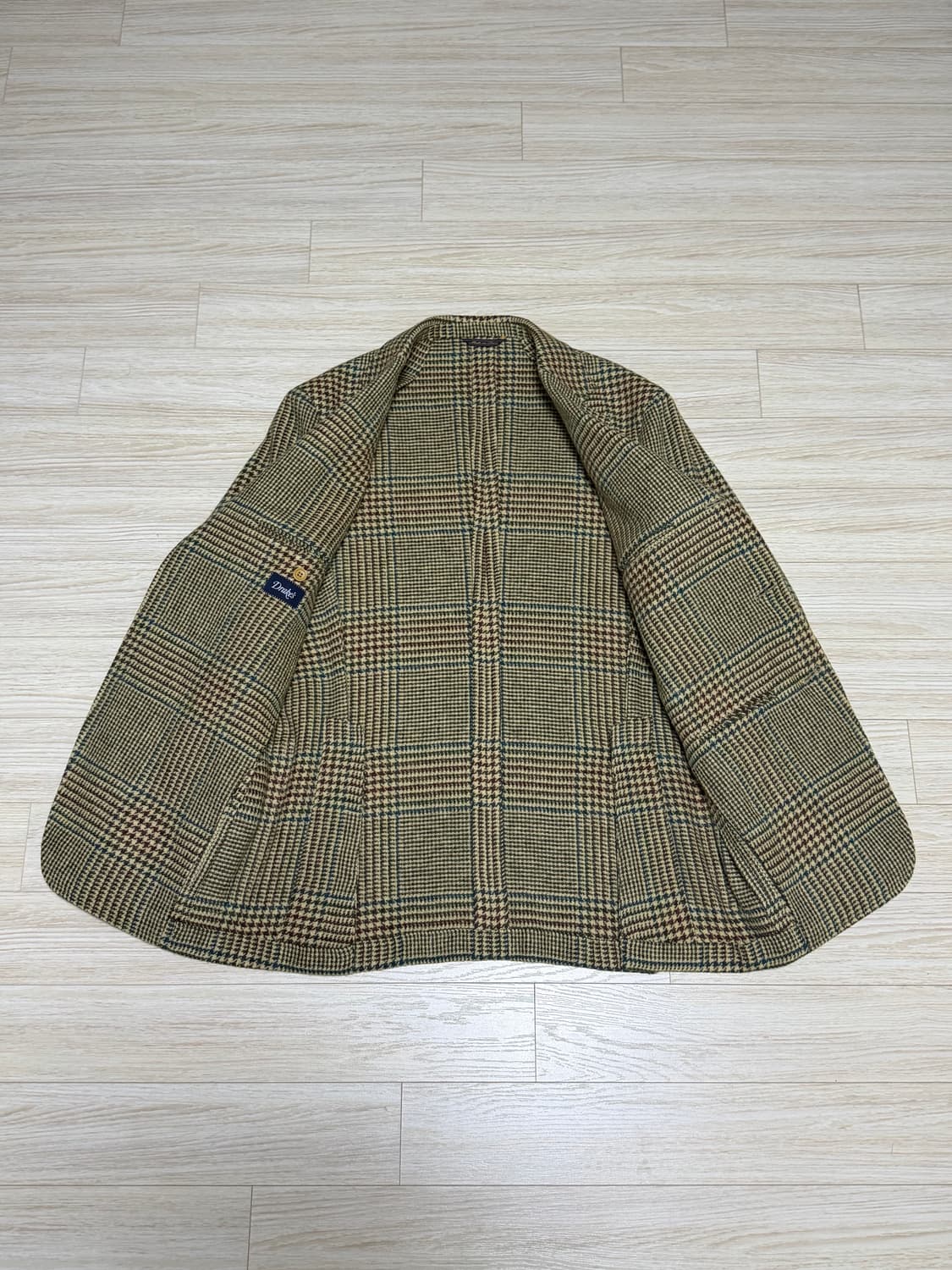 드레익스 도산 MTO 글렌체크 울트위드 자켓 36-38 상품이미지3