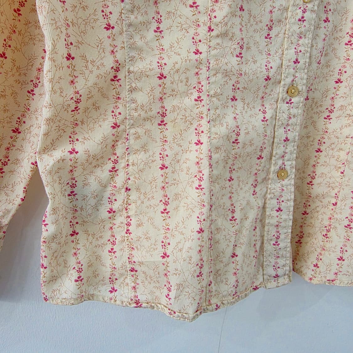 에디바우어 플라워 스트라이프 코튼 셔츠 상품이미지7