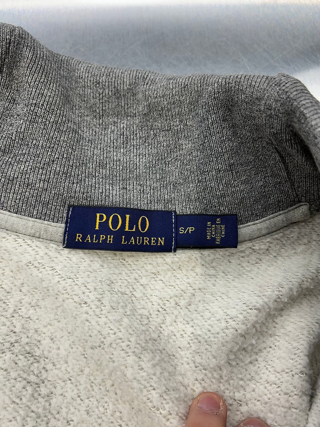 폴로 랄프로렌 투 컬러 숄카라 더블 포켓 스웨트 가디건 상품이미지7