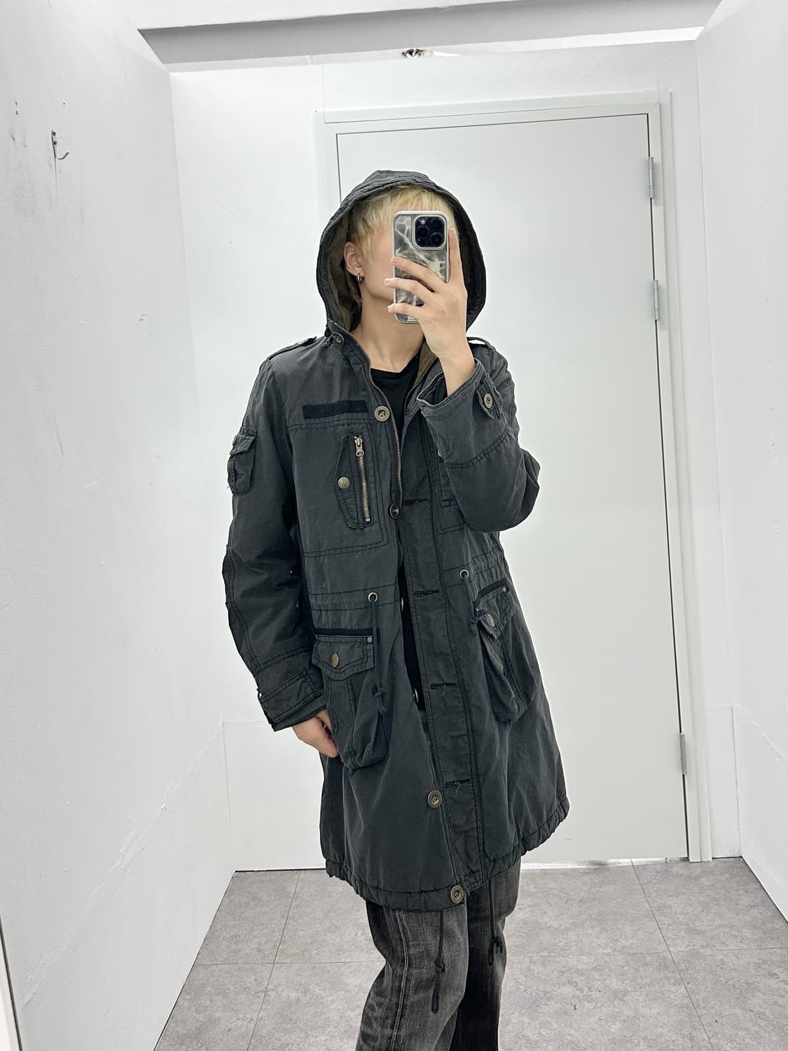 Jpn grunge multi pocket faded jacket 상품이미지1