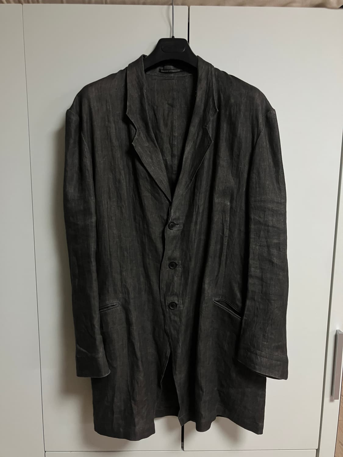 요지 야마모토 뿌르 옴므 24ss 리넨 자켓 코트 상품이미지8